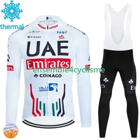 Tenue Maillot M/L + Collant à Bretelles Hiver Thermal Fleece Uae Emirates 2024 Tenue Maillot M/L + Collant à Bretelles Hiver Thermal Fleece Uae Emirates 2024